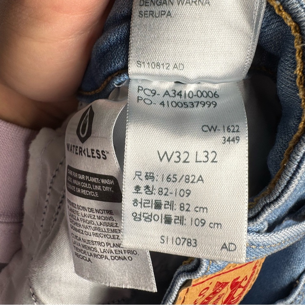 Levi’s 726 Flare Medium Wash Distressed High Rise Denim Jeans 32 - Picture 16 of 16